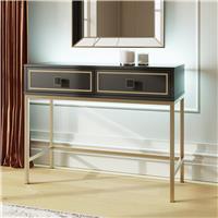 Frank Olsen Mia 2 Drawer Console Table - Black