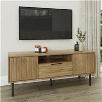 GFW Nervata Coffee Table and TV Unit - Oak