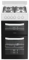 Hotpoint HDG5GCW 50cm Double Oven Gas Cooker - White