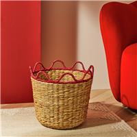 Habitat Woven Red Wiggle Edge Basket