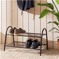 Argos Home Boutique 2 Shelf Shoe Rack - Black