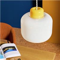 Habitat White Glass Easy Fit Lampshade - 24cm