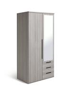 Argos Home Hallingford 2 Dr 3 Drw Wardrobe - Grey Oak Effect