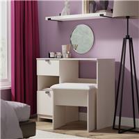 Livara Ready Assembled Canmore Dressing Table - White