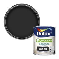 Dulux Quick Dry Eggshell Black - 750ml