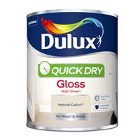 Dulux Quick Dry Gloss Paint Natural Calico - 750ml