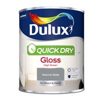 Dulux Quick Dry Gloss Paint Natural Slate - 750ml