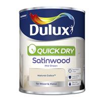 Dulux Quick Dry Satinwood Paint Natural Calico - 750ml