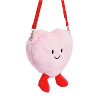 Argos Home Pink Heart Plush Bag