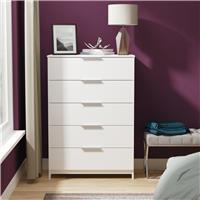 Welcome Orillia 5 Drawer Chest - White