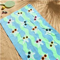 Argos Home Starfish Wave Kids Beach Towel - Blue