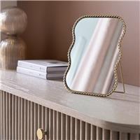 Habitat Gold Rope Twist Dressing Table Mirror - 21x16cm