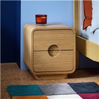 Habitat Adeje 2 Drawer Bedside Table - Oak