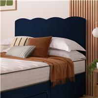 Silentnight Wave Velvet Superking Headboard - Blue