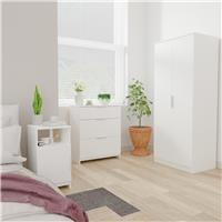 Welcome Orillia 3 Piece 2 Door Wardrobe Set - White