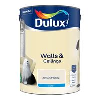 Dulux Walls & Ceilings Matt Paint Almond White - 5L