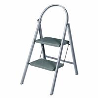 Werner 2 Tread Steel Framed Stepstool - Grey