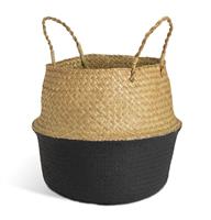 Habitat Seagrass Belly Storage Basket - Two Tone Black