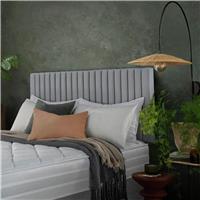 Silentnight Dusk Fabric Kingsize Headboard - Light Grey