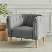 Argos Home Pandora Velvet Armchair - Grey