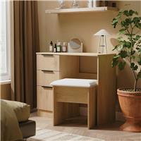 Livara Ready Assembled Tofino Dressing Table - Oak Effect