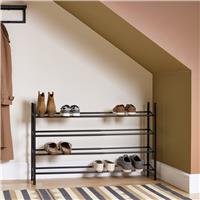 Argos Home Yori 4 Shelf Extendable Shoe Rack - Black