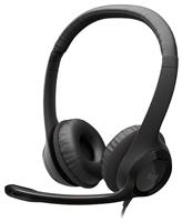 Logitech H390 Laptop and PC Wired Headset - Black