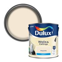 Dulux Walls & Ceilings Matt Paint - Magnolia - 2.5L