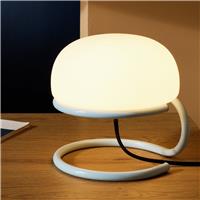 Habitat Blake Opal Glass Table Lamp - Blue