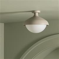 Habitat Acorn Metal Flush Ceiling Light - Latte