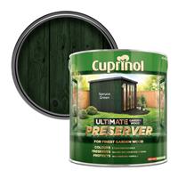 Cuprinol Ultimate Garden Wood Preserver Spruce Green - 4L