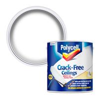 Polycell Crack Free Ceilings Smooth Silk Flexible Paint-2.5L