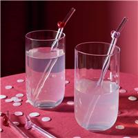 Argos Home Glass Straws - Pack of 4