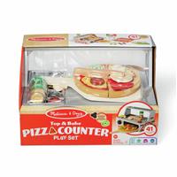 Melissa & Doug Wooden Pizza Counter Play Set