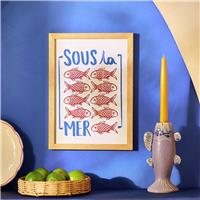 Argos Home Sous la Mer Framed Wall Art - A4