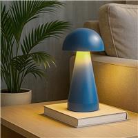 Searchlight Dome Rechargeable LED Table Lamp - Denim