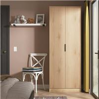 Livara Ready Assembled Tofino 2 Door Wardrobe - Oak Effect