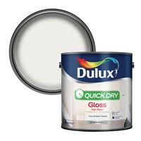 Dulux Quick Dry Gloss Paint - Pure Brilliant White - 2.5L