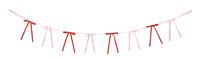 Argos Home Pink and Red Ribbon Bow Garland