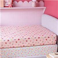 Argos Home Strawberry Floral Twin Pack Fitted Sheet- Toddler