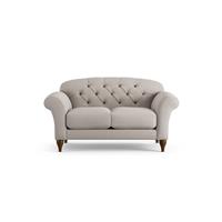 Habitat Brooker Fabric 2 Seater Sofa - Stone - Dark Leg