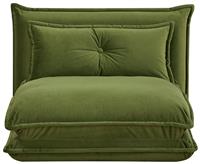 Habitat Lottie Fabric Chair Bed - Moss Green