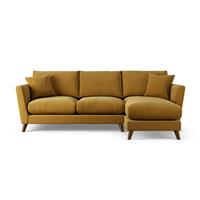 Habitat Lomond Right Hand Corner Sofa - Gold - Dark Leg