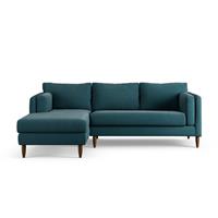 Habitat Newington Left Hand Corner Sofa - Teal - Dark Leg