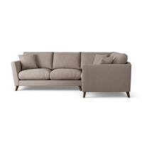 Habitat Lomond Right Hand Corner Sofa - Mocha - Dark Leg