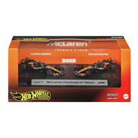Hot Wheels Premium Formula 1 2-Pack of 1:64 Scale Toy Cars, McLaren Formula 1