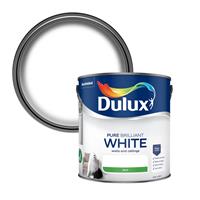 Dulux Walls & Ceilings Pure Brilliant White Silk Paint -2.5L