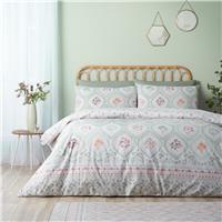 Catherine Lansfield Cameo Floral Green Bedding Set- Kingsize