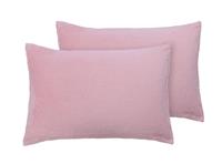 Argos Home Fleece Standard Pillowcase Pair - Blush