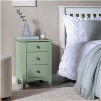 Argos Home Minato 3 Drawer Bedside Table - Sage Green